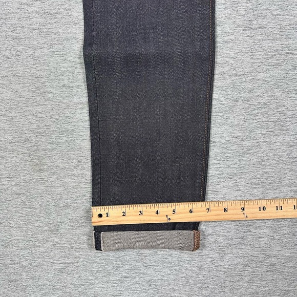 Gap Jeans Mens 31x34 Blue Kaihara Selvedge Denim Slim Fit Mid Rise Hipster NEW - Picture 8 of 16